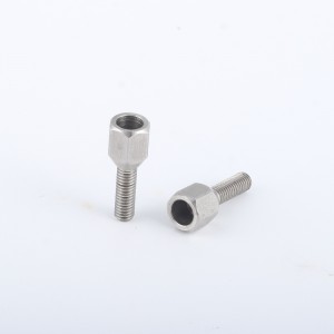 304 316 stainless steel outer hexagonal bolts hexagonal screws plus full-thread bolts processing customization